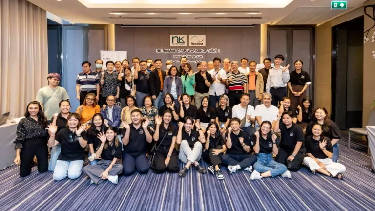 NK Sleepcare และบริษัท ResMed Thailand ร่วมกันจัดงาน NK-ResMed CPAP Workshop ครั้งที่ 1
