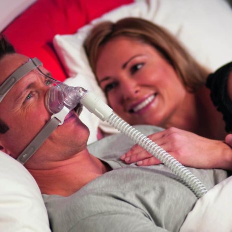 Pico Nasal Mask male on bed