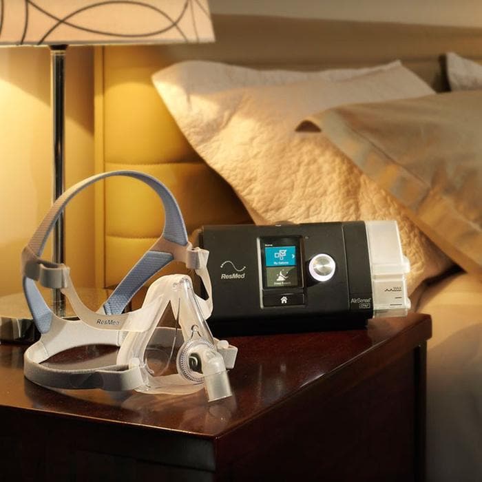 ResMed AirSense 10 AutoSet CPAP with full face mask